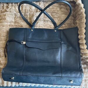 Rebecca Minkoff MAB Navy Leather Tote Bag